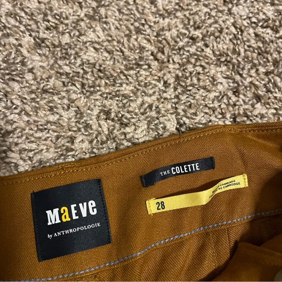 Anthropologie Maeve The Colette Cropped Wide Leg Pants 28 - Picture 3 of 15